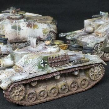 GBX25 Flames of War 15mm StuG G platoon by mminghella71