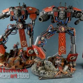 Adeptus Mechanicus Battleknights by Hortwerth