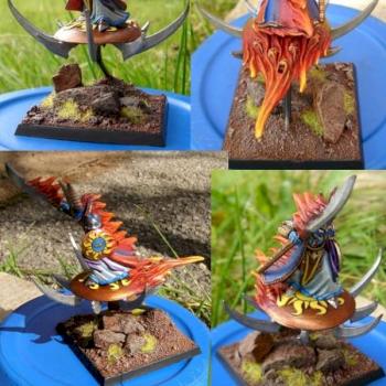 Tzeentch Lord on Disc of Tzeentch by Billthebloody