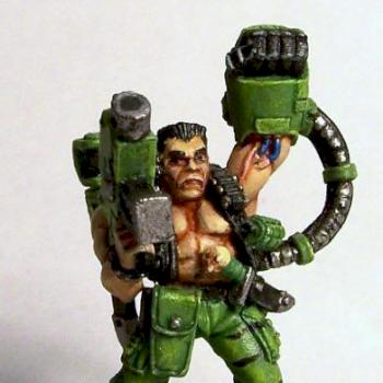 Catachan Imperial Guard Captain by Warlokk