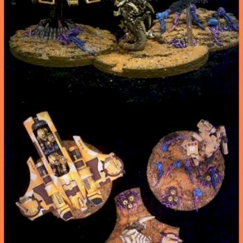 Tau vs. Tyranid Diorama by Serafin