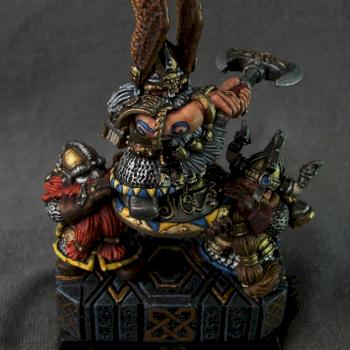 Dwarven lord and shieldbearers by Bandit