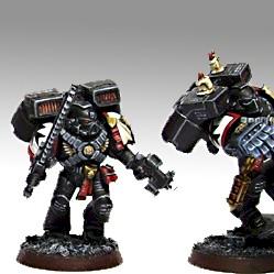 golden five Black Templars assault squad by ebeneben