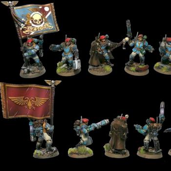 Militarum Tempestus Scions Command Squad by eresov