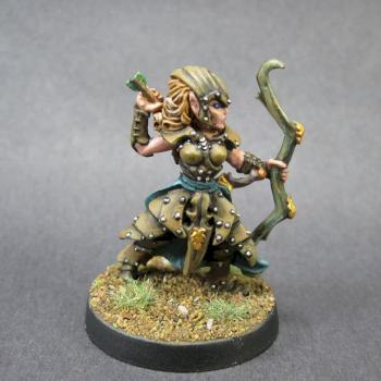 chainmail: Female Wood Elf Scout by mikecarrero