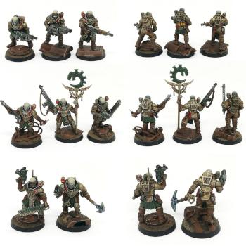 Warhammer 40k Genestealers cult shadow war armageddon team by Kamenina