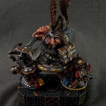 Dwarven lord and shieldbearers by Bandit