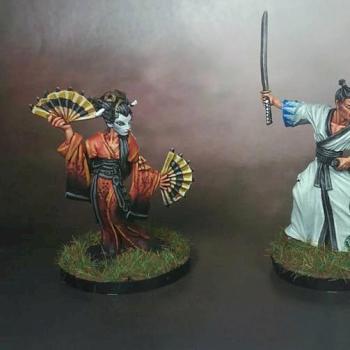 samurai and geishas by raivan