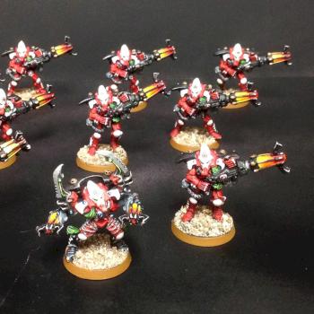 Eldar Warp Spider squad w/ exarch by Carbonite Lab