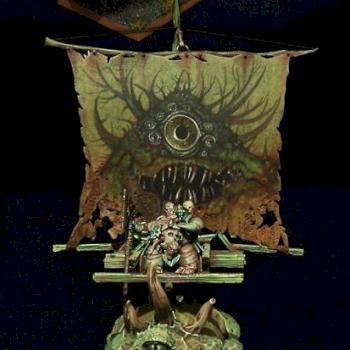 Nurgle Chaos Lord on Deamonic Mount by slawek