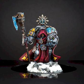 space wolves wolf lord in terminator amour by Delius