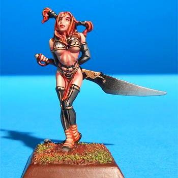 Fianna Female Barbarian Warrior Keltois by DavideB