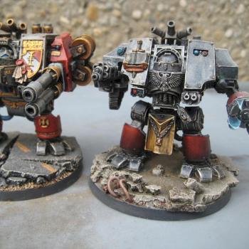 Grey Knights Dreadnoughts (Cybots) by Robin B