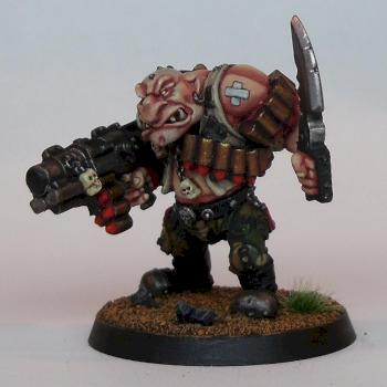 Ogryn with Ripper Gun by KujoPainting