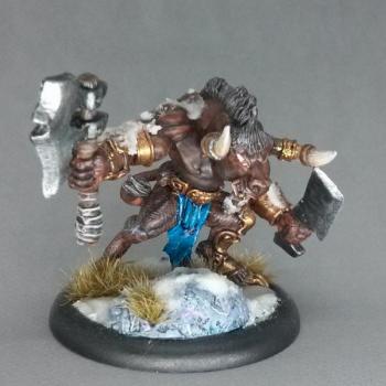 Minotaur in winter by fishnjeeps