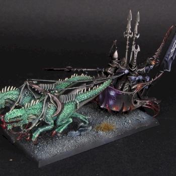 Dark Elves Cold ones Chariot by Awaken Realms