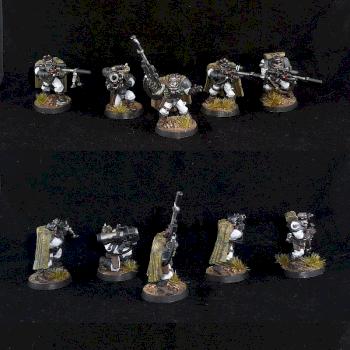 Space Marine Scouts with Sniper Rifles Carcharodons by DrD