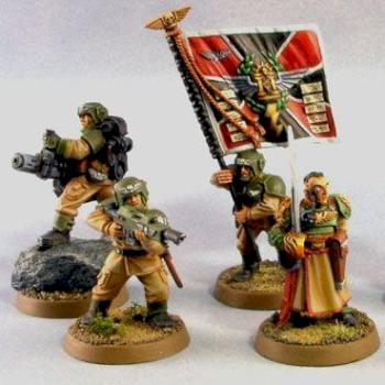 Imperial Guard Command Squad by toyogre