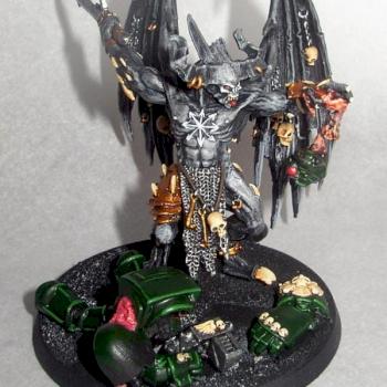 Games Workshop WH40K Black Legion Daemon Prince by Middle Pillar Path