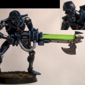 Necron Warrior Test Paint by hugo