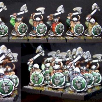 Skull Pass Dwarf Warriors (rank 'n' file) by arogers907