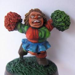 Dwarf bloodbowl cheerleader by Kud³aty