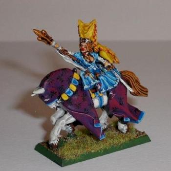 Bretonnian damesel on horseback by Rusiel
