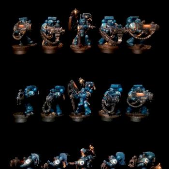 Ultramarines Space Marines Devastators Squad by vermin`