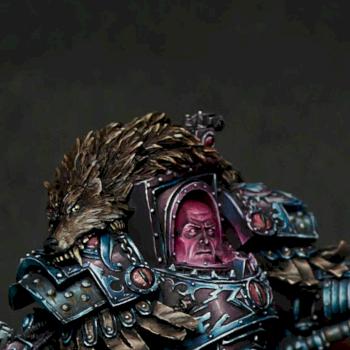 Horus Lupercal Head by The_Chromatic_Circle