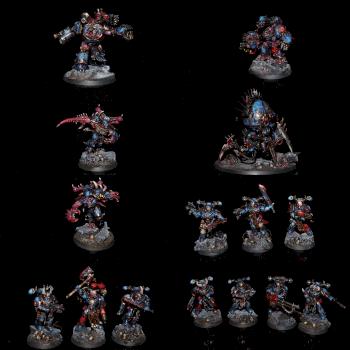 Chaos Space Marines Army by Dr. Stalin