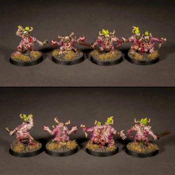 Warhammer 40k Rogue Trader Gellerpox Infected Glitchlings by Green_Brush