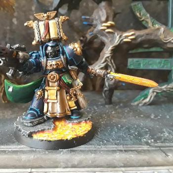 Salamander librarian in terminator armor by Dugefreshness