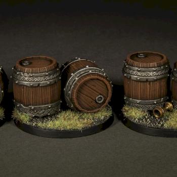 Warhammer Age of Sigmar Barrels / Objective markers by Green_Brush