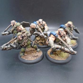 Warmachine Painted Mercenary Ogrun Assault Corps Full Unit by w013ejb