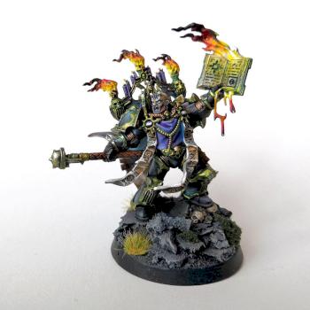 Chaos Space Marine Dark Apostle and Dark Disciples by Jambot