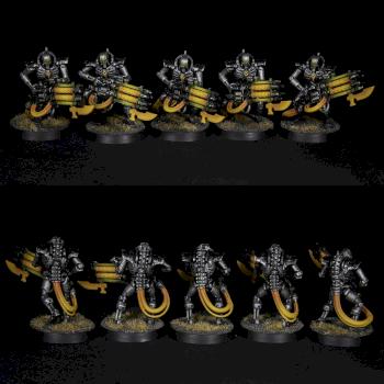 Warhammer 40K Necron Immortals Mephrit Dynasty by Green_Brush