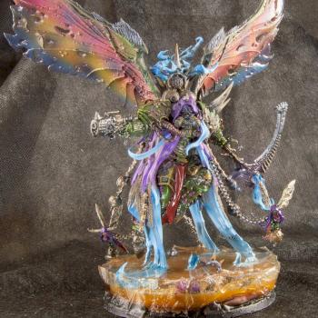 warhammer 40k Mortarion, Daemon Primarch of Nurgle games workshop resin base by bobflow