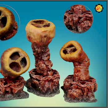 WORMS EX.2 TERRAINS SC-FI SET OF 3 by CreativeArtMine