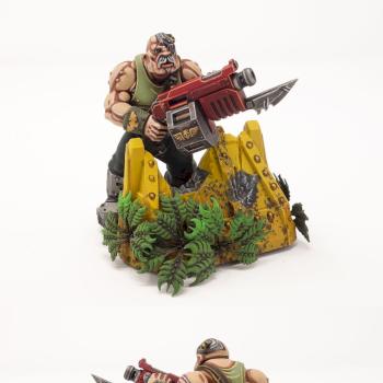 Bone'ead defending Imperial fists emplacement by pete.van.doyle