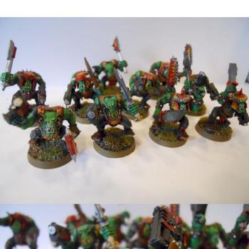 Evil Sunz Ork Boyz by hazelanne