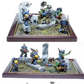 Diorama - Space Wolves vs Orks #2 by Vinni Pooh