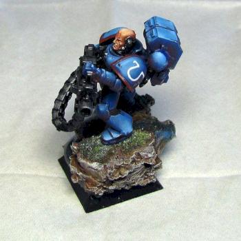 Ultramarine Heavy Bolter by AsyLum