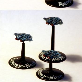 Tau Battlefleet Gothic Warden Squad by pendgaft