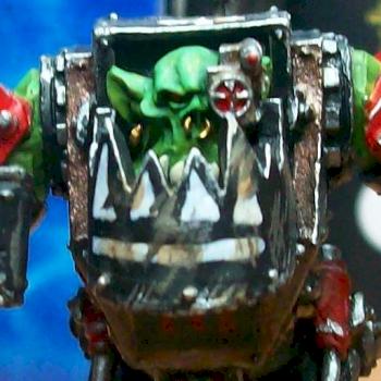 Ork In Mega Armour, Ork Mega Nob, Ork Mega-armour, Orks, Terminator Armor, Warhammer 40,000 by joanel
