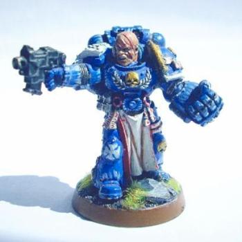 Space Marine Ultramarine Veteran by Grefo