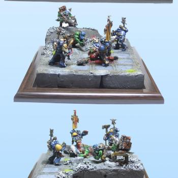 Diorama - Space Wolves vs Orks #1 by Vinni Pooh