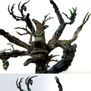 Woodelf Treeman - first green stuff work - by morixhanson