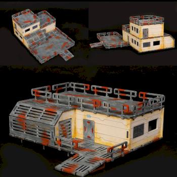 BASE-0 HQ Unit - MDF laser cut terrain by SystemaGamingScenery