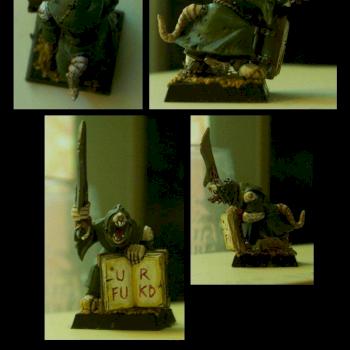 Skaven plague monk by Weaslet