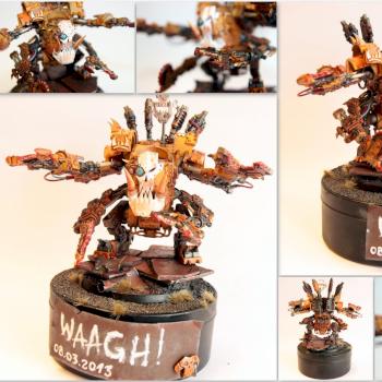 [GW] Ork deff dread by Mackowatosc